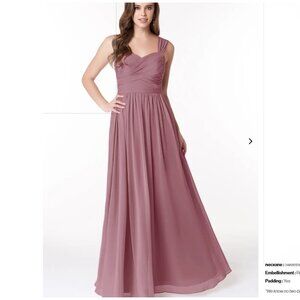Azazie Zapheira Chiffon Bridesmaid Dress- Vintage Mauve Petite
